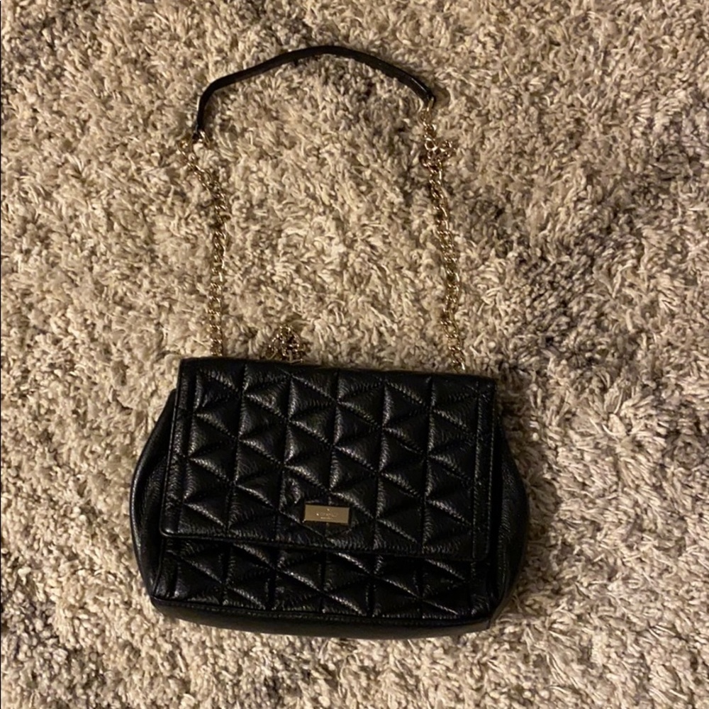 Kate spade black quilted bag